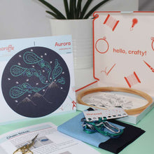 Load image into Gallery viewer, Northern lights embroidery kit