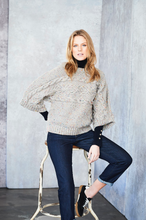 Load image into Gallery viewer, Ladies cable jumper Aran Pattern