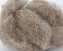 Load image into Gallery viewer, Carded animal coloured  wool for felting