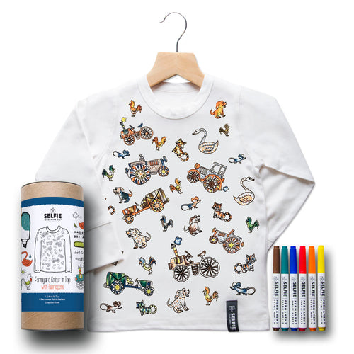 Farmyard colour your own t-shirt