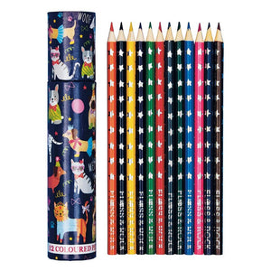 Coloured Pencils 12 pack tube Pets