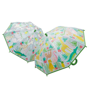 Colour changing umbrellas- jungle