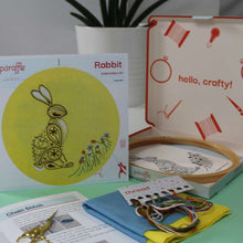 Load image into Gallery viewer, Rabbit embroidery kit