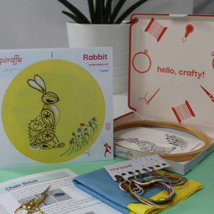 Rabbit embroidery kit