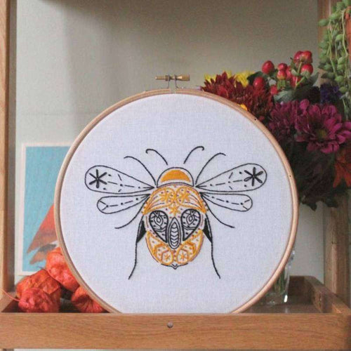 Bee hoop embroidery kit