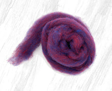 Load image into Gallery viewer, Carded Hand mixed fairy coloured sliver wool for felting