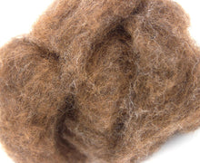 Load image into Gallery viewer, Carded animal coloured  wool for felting