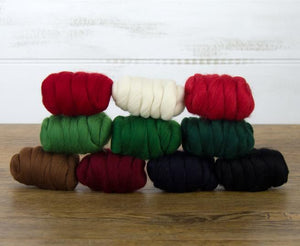 Christmas selection pack - Needle Felting Merino Wool