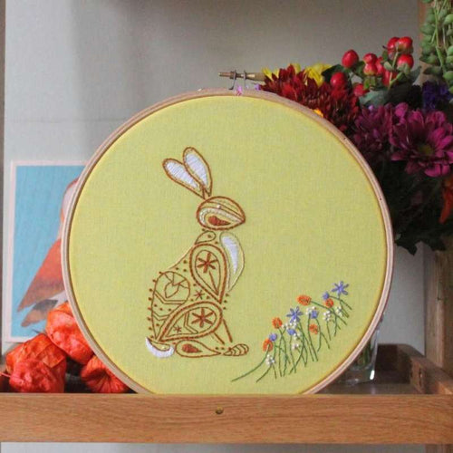 Rabbit embroidery kit