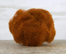 Load image into Gallery viewer, Carded animal coloured  wool for felting