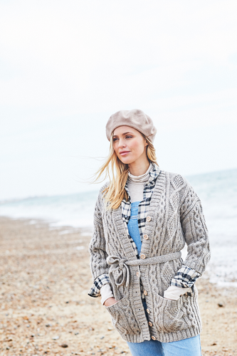 Ladies cable cardigan Aran Pattern