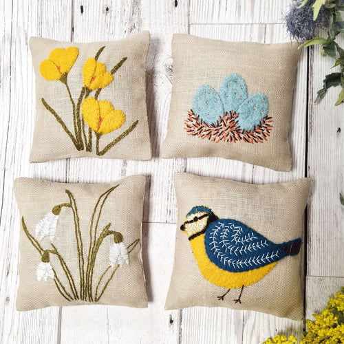 Spring Garden design lavender bags felt craft kit