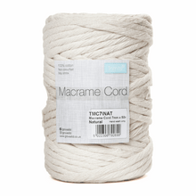 Load image into Gallery viewer, Macrame cord 75 mtrs  x 5mm Natural