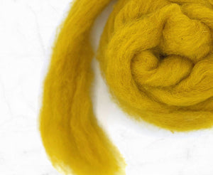 Carded Corriedale wool for felting