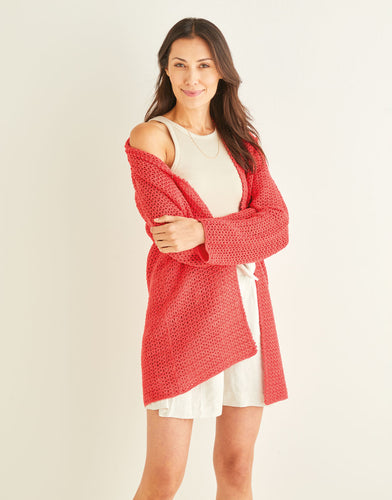 Sirdar Cotton DK - Long sleeved top crochet pattern