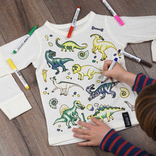 Load image into Gallery viewer, Dinosaur colour your own t-shirt