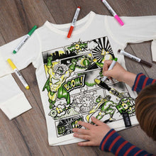 Load image into Gallery viewer, Superhero colour your own t-shirt