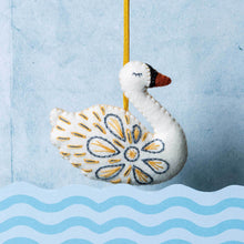 Load image into Gallery viewer, Swan a-swimming Mini Felt Kit