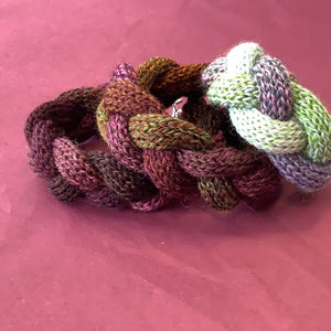 Handmade knit braid bracelets