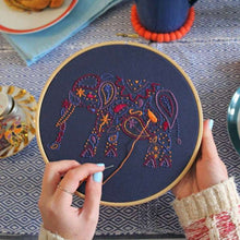 Load image into Gallery viewer, Elephant embroidery kit