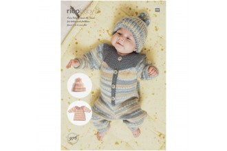 Onesie, Dress and Hat in Baby Dream Uni (DK) Pattern