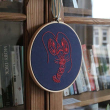 Load image into Gallery viewer, Lobster embroidery kit