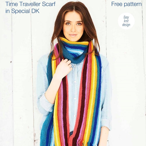 Time Traveller Scarf in Stylecraft Special DK Pattern